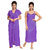 Be You Multicolor Solid Women Nighty Combo Pack