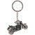 KD COLLECTIONS Avenger Royal En field Cruiser Bike Metal Keychain With Rotating Wheels and Movable HandlebarGrey Color