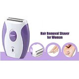 2 in 1 Epilator for Women - Shaver and Trimmer in One - Full Body Beauty Styler - Kemei KM 280R (Purple and White)
