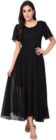 WC-1619 Westchic AZIZA BLACK Long Dress