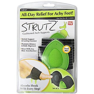 Strutz Cushioned Arch Supports, Green, 2 Count