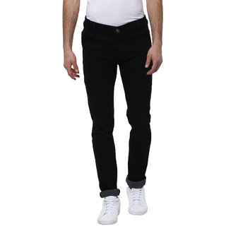 Urbano Fashion Men's Stretchable Slim Fit Black Jeans