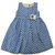 Magic Train Baby Girls Blue Cotton A-line Frock Dress