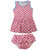 Magic Train Baby Girls Pink Cotton Frock and Panty Set