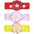 Crochet Cutwork Flower Baby Headband ( Red, Pink, Yellow ) 3 Pcs Set