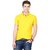Ansh Yellow & Red Polo T-Shirt