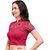 Janasya Women's Cotton Lycra Stretchable Readymade Blouse (BL042-66PINK)