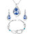 Meia Rhodium Plated Valentine Collection Combo Of Fabulous Crystal Pendant 