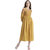 Texco Women Mustard Summer cool Boat neck Fashion sleeve Solid Dress