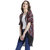 Texco Women Multicolor Polyester Open front Extend sleeve Printed Shrug