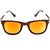 TheWhoop Combo UV Protected New Trendy Stylish Mirror Blue And Orange Brown Goggle Wayfarer Sunglasses For Men, Women, G
