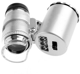 60X LED UV Money Checker Illuminated Magnifier Magnifying Glass Microscope - 31