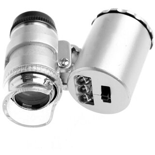 60X LED UV Money Checker Illuminated Magnifier Magnifying Glass Microscope - 31
