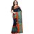 Janasya Women's Navy Blue Liva Silk Plain Saree With Unstitched Blouse