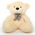 Omex 5 Feet BIG Stuffed Spongy Teddy Bear Cuddles Soft Toy For Kids 152 Cm - Cream