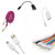 Combo Of Aux Cable, Data Cable, Aux Spliter and OTG Cable - Assorted Colors