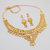 JewelMaze Brass Forming Gold Plated Necklace Set-1108105