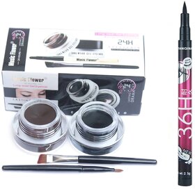 Music flower Gel Eyeliner and Sketch Pen Eyeliner Combo