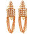 JewelMaze AD Stone Gold Plated Dangler Earrings-1312927A