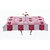 Vivek homesaaz Designer Center Table Cover 4 Seater 40X60 inches (Red)