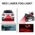 love4ride Carpoint Rear Laser Safety Line Fog Light Red for Bikes And Car