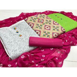 Buy Summer Combo Offer for Women 3 Top with 1 Dupatta and 1 Bottom Dress Material Online 1349 from ShopClues