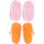 Neska Moda Pack Of 2 Baby Infant Soft Orange and Baby Pink Booties For Age Group 0 To 12 Months SK188andSK190