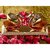 Satya Mart Golden Metal Love Bird Duck with Chandan Roli Chopda Pair for Gift and Pooja Purpose