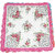 Neska Moda Pack Of 12 Women Floral Cotton Handkerchiefs 30X30 CM H29