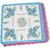 Neska Moda Pack Of 12 Women Floral Cotton Handkerchiefs 30X30 CM H33