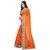 Indian Style Sarees New Arrivals Latest Women's Orange Color Chanderi Cotton Kalamkari Print Border With Kalamkari Blouse