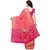Janasya Women's Light Pink Silk Patola Saree With Unstitched Blouse