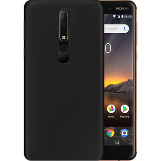 hupshy nokia 6 1 cover nokia 6 1 back cover nokia 6 1 plain case cover soft tpu cover for nokia 6 1 black