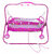 Oh Baby Baby Pink Bassinets And Cradles(Jhulla Baggi And Palna Baggi) With Mosquito Net For Your Kids Se-Jp-24