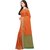 Janasya Women's Mustard Silk Patola Saree With Unstitched Blouse
