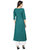 Janasya Women's Green Cotton A-Line Printed Kurta
