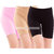 Pixie Biowashed 220 GSM Cotton Lycra Cycling Shorts for Girls/Women/Ladies Combo (Pack of 3) - Free Size