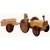 BuzyKart Beautiful Wooden Tractor Trolley Moving Toy