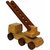 BuzyKart Beautiful Wooden Fire Brigade Vehicle Miniature Moving Toy