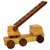 BuzyKart Beautiful Wooden Fire Brigade Vehicle Miniature Moving Toy