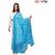 ANOMA 100 Cotton Printed Sky Blue  Colored Dupatta For WOMEN