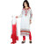 Florence White Gouri Embroidered Chanderi Cotton Suit (Unstitched)