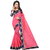 Pari Designerr Pink Chanderi Cotton Kalamkari  Saree With Jacquard Blouse(JAQHATHIPINK)
