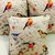 Kartik Craft Stylish Printed Jute Cushion Covers Set Of 5 Pillow Cover - Multicoloured (16X16 inches)