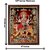3d colourful durga maa silver wall painting( size 09*12)