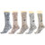 Maroon Multicolour Cotton Set of 5 Men's Full Length Socks