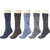 Maroon Multicolour Woolen Set of 5 Men's Full Length Socks