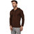 Adorbs Solid Men's Hooded Brown T-Shirt
