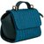 TARUSA Blue Faux Leather Fabric Geometric Sling Bag For Women