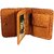 WENZEST Tan Fit Size PU Leather Wallet, 5 Card Slots (L-TanGittak)